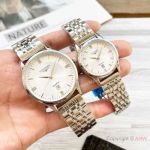 Copy Longines Master Couple Watches White Dial 40mm or 30mm